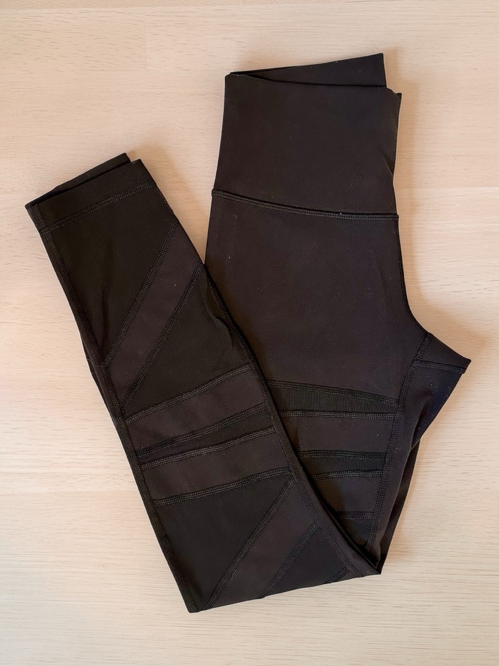 Lululemon Mesh Panel Black Leggings